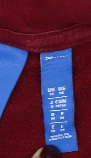 Adidas Womens Burgundy Hoodie Size M Pullover Hooded Sweatshirt