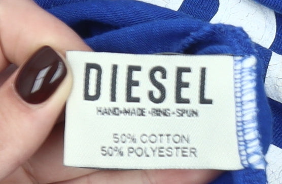 Mens UK Size M Diesel Blue T-Shirt