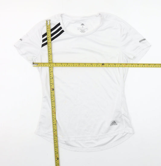 Adidas Womens White Aeroready Running T-Shirt Size S