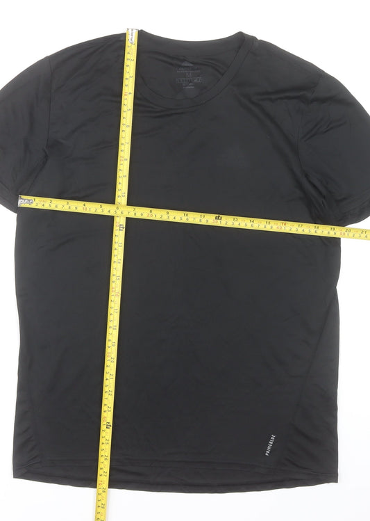Adidas Men’s Black Primeblue Running T-Shirt M Lightweight Breathable