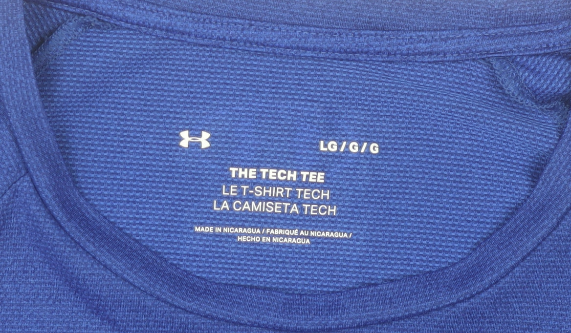 Under Armour Men's Blue Tech T-Shirt Large Athletic Fit