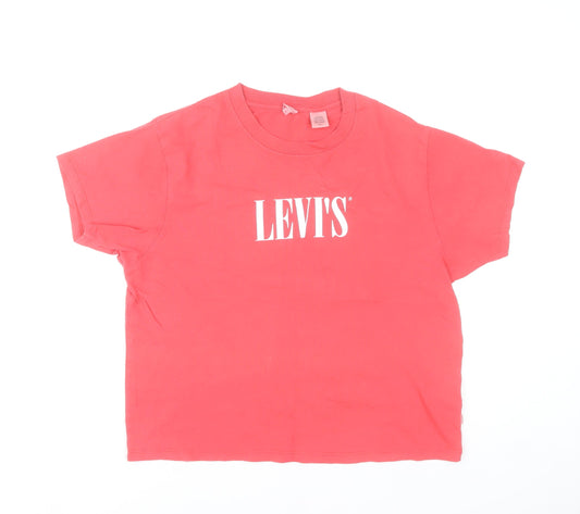 Womens UK Size S Levi's Pink Basic T-Shirt