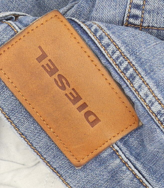 Diesel Mens Blue Straight Denim Jeans Size 32 Regular