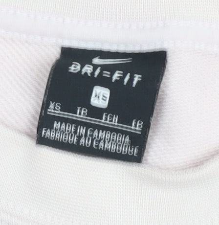 Womens UK Size XS Nike Beige Pullover Jumper