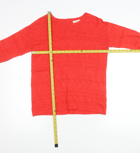 Womens UK Size 6 Fat Face Red Cardigan Jumper