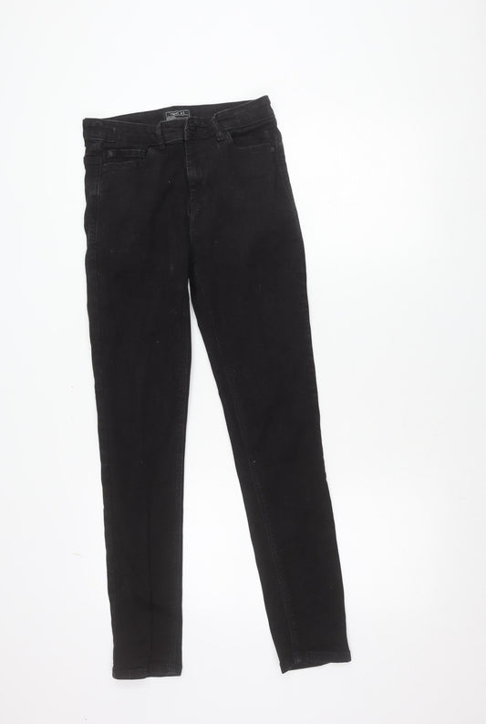 Additional front view of Next Teens Black Skinny Jeans, size 13, Years Slim Fit Denim