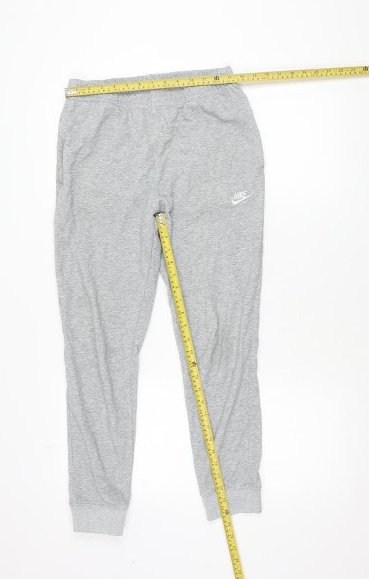 Nike Men's Grey Jogger Sweatpants Small Regular Fit with Pockets