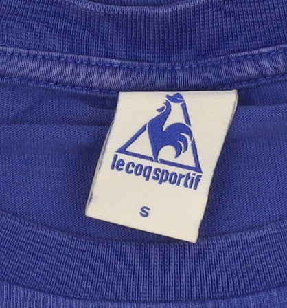 Le Coq Sportif Men’s Blue Graphic Cotton T-Shirt Size S