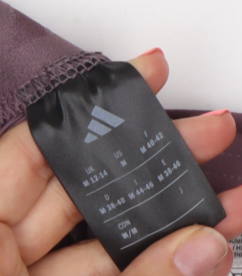 Adidas Womens Purple Running Shorts Size M 12-14 Lightweight Quick Dry
