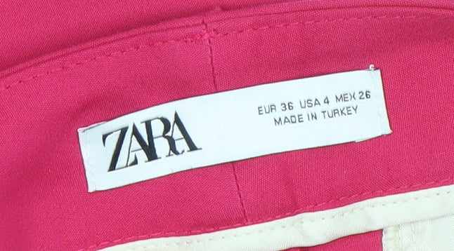 Zara Women's Pink Slim Fit Chino Trousers Size 8