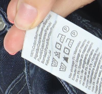 Jack & Jones Men's Blue Dark Wash Regular Fit Denim Jeans L