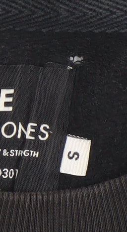 Mens UK Size S JACK & JONES Black Pullover Sweatshirt