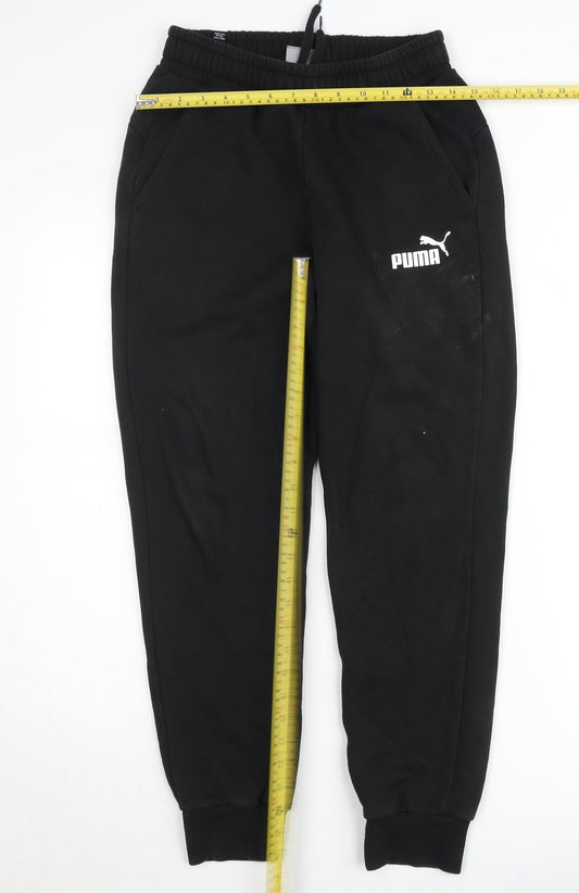 Puma Men's Black Small Jogger Sweatpants Activewear Trousers