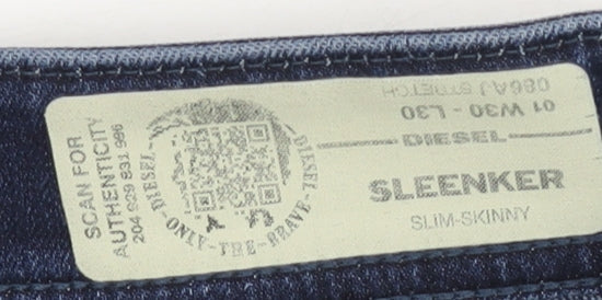 Diesel Men’s Blue Sleenker Slim Skinny Jeans Size W30 L34