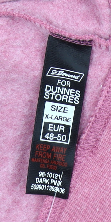 Dunnes St. Bernard Women’s Dark Pink Pullover Sweatshirt XL Polyester Cotton Blend