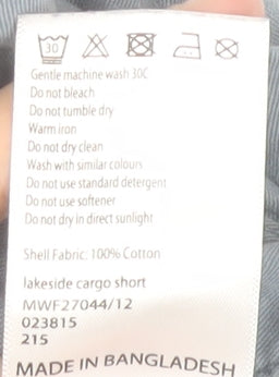 Mountain Warehouse Men's Blue Cargo Shorts Size 38 Cotton