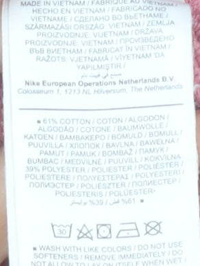 Nike Womens Pink 3XL Pullover Sweatshirt Cotton Blend High Neck