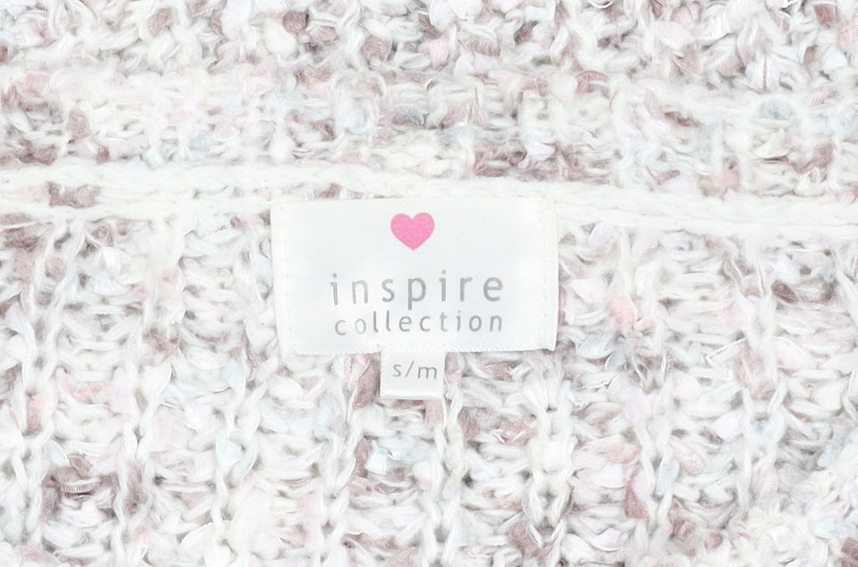 Inspire Collection Women's Beige Chunky Knit Pullover Jumper S