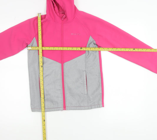 Mountain Warehouse Girls Pink Soft Shell Hooded Jacket 11-12 Years