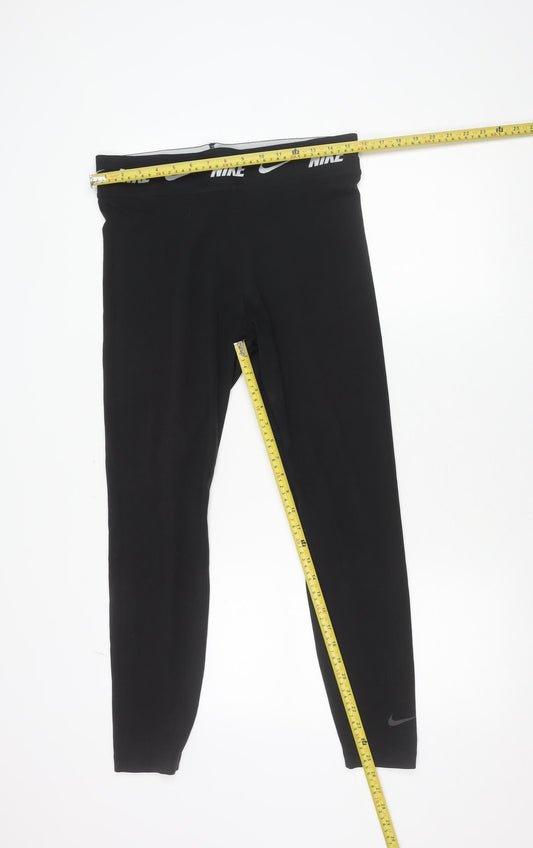Nike Women's Black L Tight Fit Leggings Gym Training Sportswear