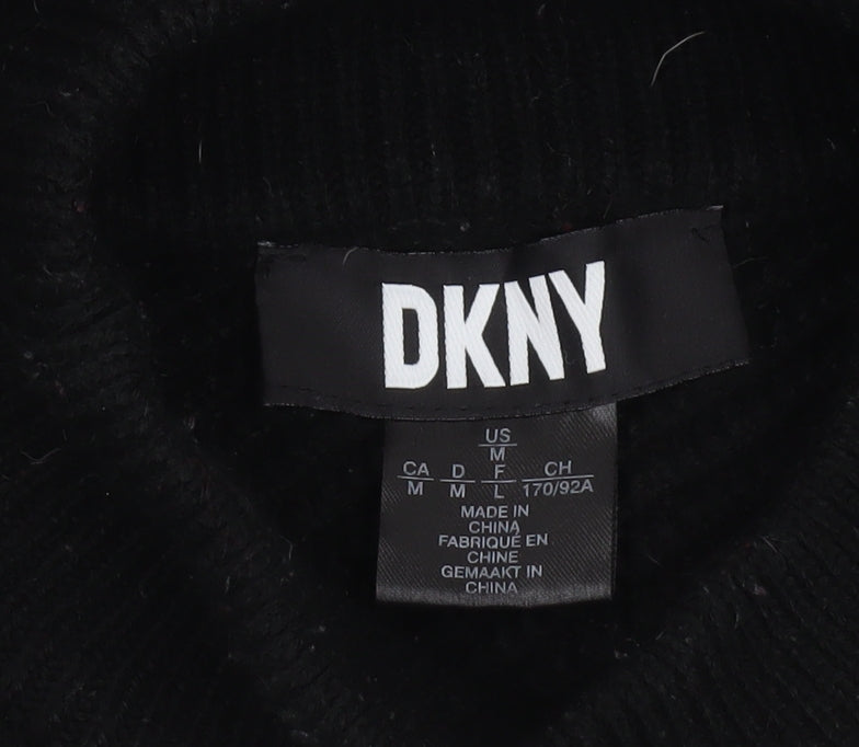 Womens UK Size 12 DKNY Black Pullover Jumper