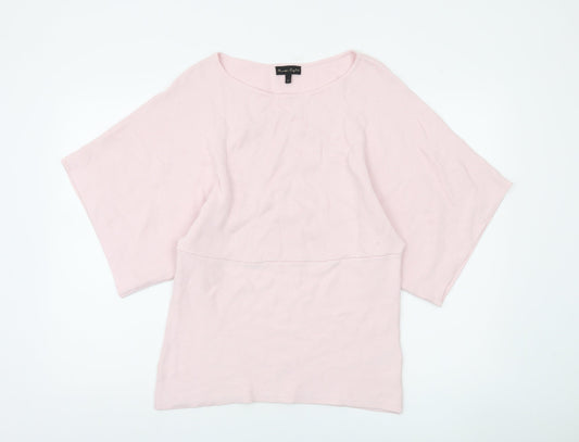 Phase Eight Women’s Pink Boat Neck Relaxed Knit Jumper Size L