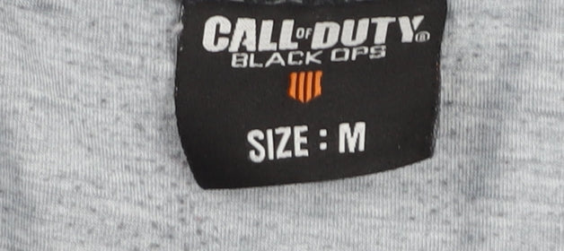 Primark Boys Black Call of Duty Black Ops Short Sleeve T-Shirt Size M