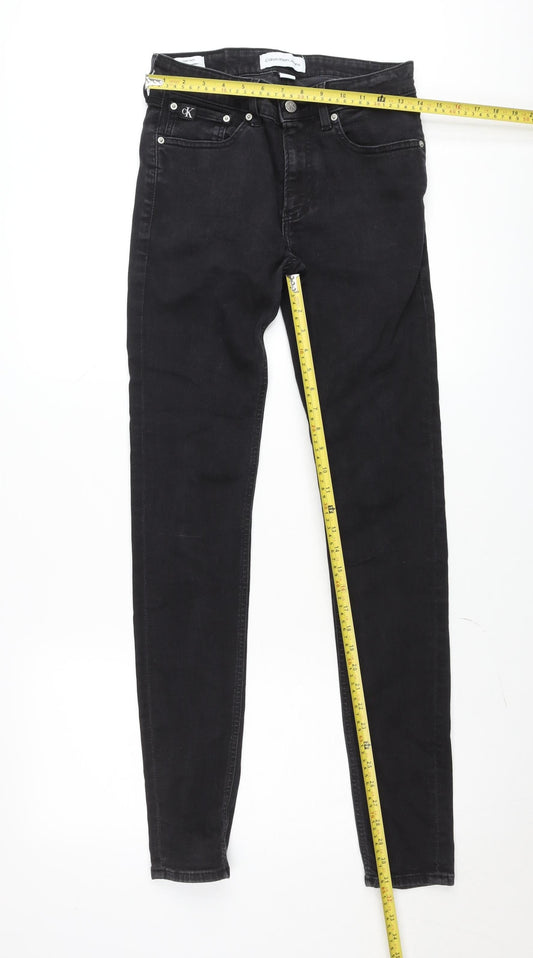 Calvin Klein Men's Black Skinny Jeans W30 L34 Slim Fit Denim