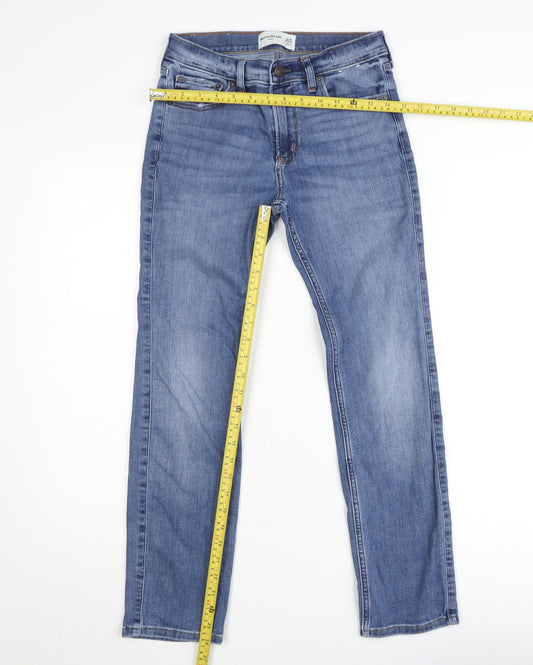 Abercrombie Kids Girls Blue Skinny Jeans 13-14 Years Regular Fit Denim