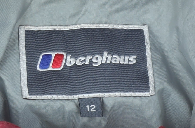 Berghaus Women's Pink Waterproof Hooded Rain Jacket Size 12