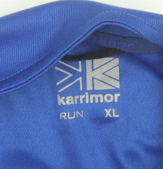 Karrimor Men's Blue XL 1/4 Zip Running Jacket Lightweight Activewear
