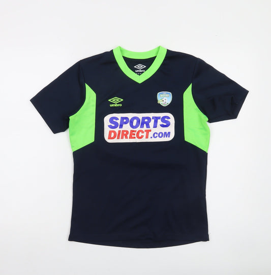Boys UK Size 12 Years Umbro Blue Jersey T-Shirt
