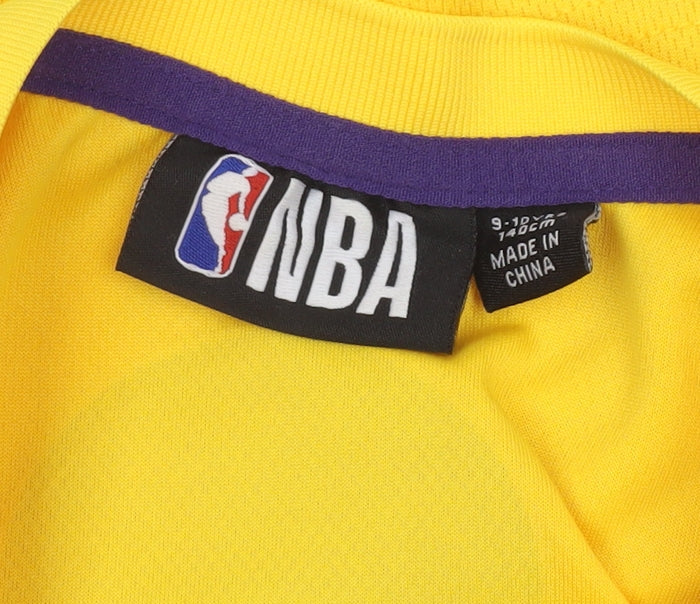 NBA Boys Yellow Los Angeles Lakers Tank Top 9-10 Years Sports Jersey