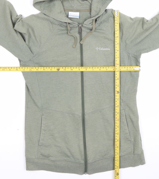 Womens UK Size S Columbia Green Full Zip Hoodie