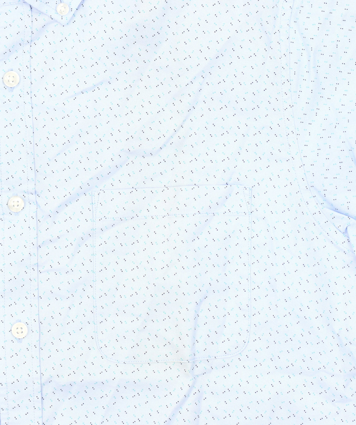 Additional view of Dunnes Men's Blue Regular Fit Oxford Button-Up Shirt M