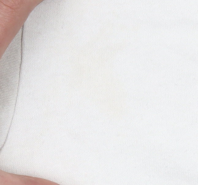 Tommy Jeans Men's White Oversized Logo T-Shirt Size L Cotton