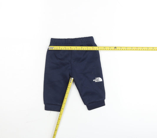 The North Face Unisex Baby Blue Jogger Trousers 3-6 Months Cotton Blend