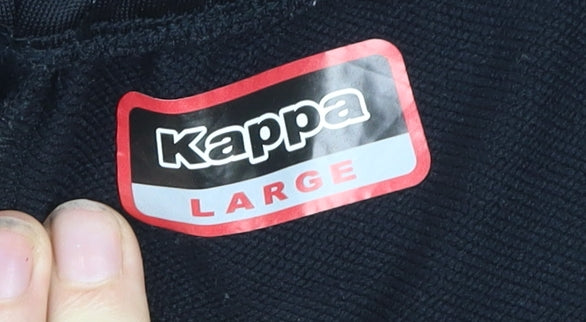 Kappa Men's Black Large Basketball Track Pants 100% Polyester