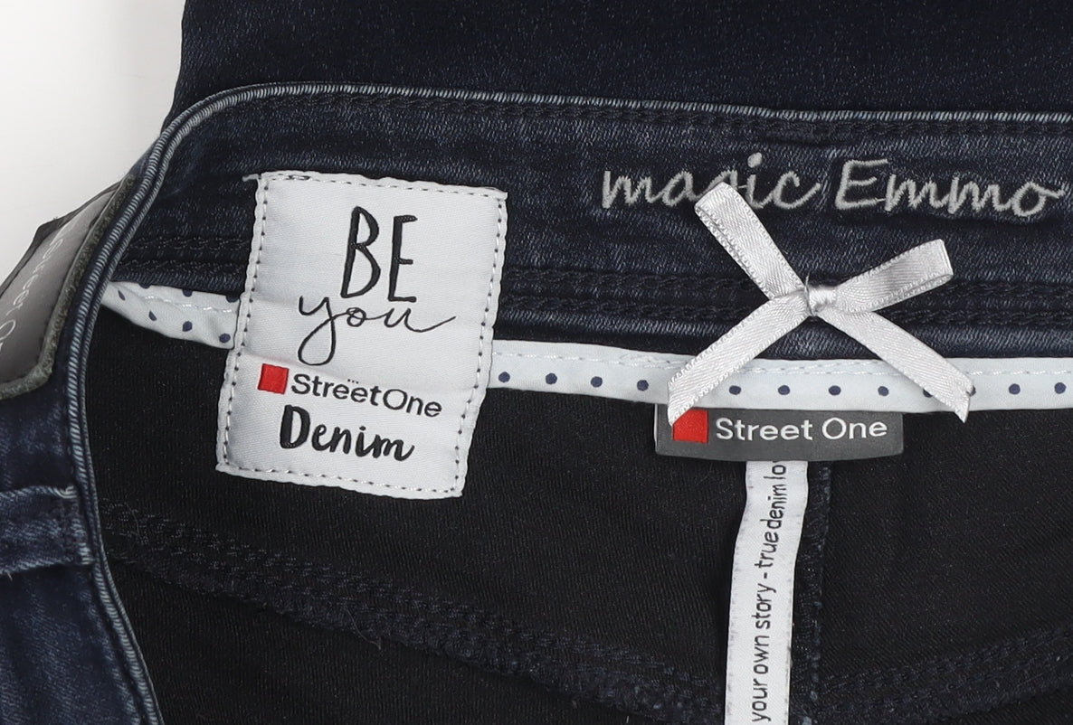 Street One Women's Blue Skinny Jeans Size 32 Regular Emmo Denim