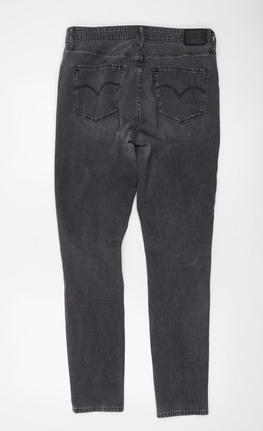 Levi's Womens Grey 721 High Rise Skinny Jeans Size 31