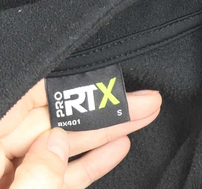 Pro RTX Men's Black Fleece Full Zip Jacket Size S Embroidered Workwear