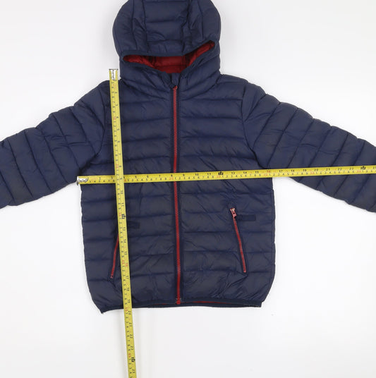 Berghaus Boys Blue 7-8 Years Hooded Puffer Jacket Lightweight Coat