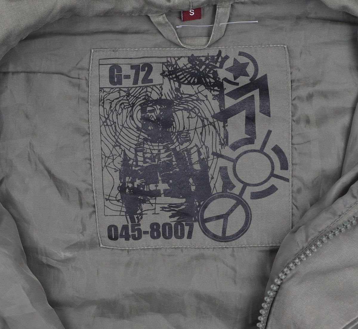 Additional view of DENIM Co Men’s Green Cotton Military Hooded Jacket S