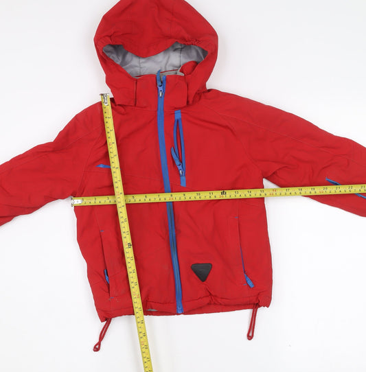 Boys UK Size 3-4 Years Trespass Red Parka Coat