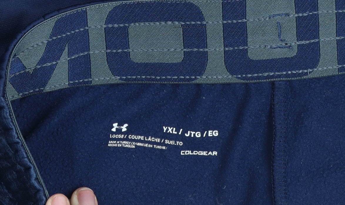 Under Armour Teens Blue XL ColdGear Fleece Jogger Trousers