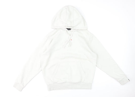 Additional front view of Ellesse women’s white uk 10 pullover hoodie cotton blend casual