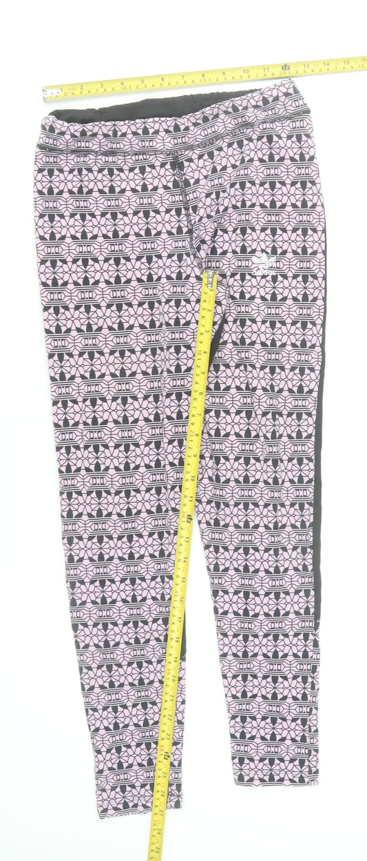 Womens UK Size 12 adidas Ankle Pink Leggings