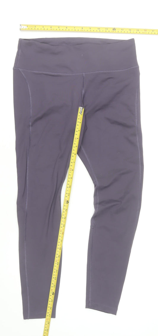 Nike Women's Purple Dri-FIT Leggings Size S Breathable Stretch Running Trousers
