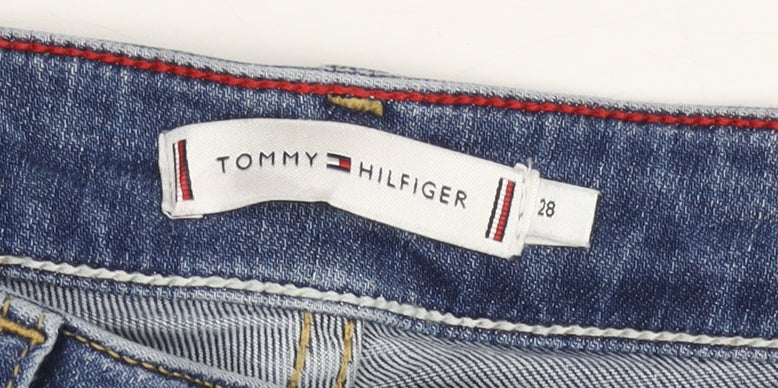 Tommy Hilfiger Men's Blue Denim Slim Chino Shorts Size 28