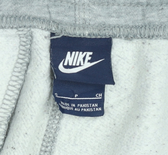 Nike Men's Grey Jogger Trousers Small Regular Fit Fleece Sweatpants